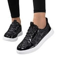thumbnail image 5 of Shoes for Women Carnival Glossy Casual Athletic Walking Sneakers Low Top Lace Up Footwear Shoes, 5 of 9