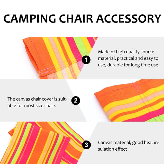 WEUVEB Replacement Patio Chair Canvas Cover Multi- of 1 Outdoor Furniture Accessory