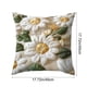 thumbnail image 3 of Funda de cojín decorativa de poliéster de 45 cm (18 pulgadas) con bordado suave, ideal para sofá, dormitorio, sala de estar o cualquier espacio del hogar., 3 of 6
