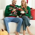 thumbnail image 4 of Family Matching Christmas Sweaters Knit Long Sleeve Crew Neck Pullover Xmas Holiday Knitwear, 4 of 6