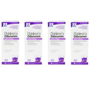 4 Pack - Quality Choice Children's Dibromm Cold & Allergy Liquid Grape 4 fl oz Each