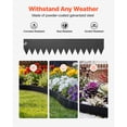 thumbnail image 2 of KFFKFF Galvanized Steel Landscape Edging, 6-Pack 40 x 8 Inch Metal Edging for Landscaping with Mounting Clips, Flexible Garden Edge Border for Flower Beds and Pathways, Black, 2 of 9