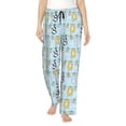 thumbnail image 1 of Balery Cartoon Cat Pantalones de pijama para mujer, pijamas ultraligeros, pantalones de estar por casa-Medium, 1 of 6