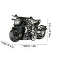 thumbnail image 3 of Pull Back Motorcycle Toy, 4 Inch Alloy Die-Cast Model Car for Boys, Mini Friction Powered Toy for Kids Street Racing Play，Black, 3 of 8