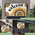 thumbnail image 2 of Welcome Waterproof Outdoor TV Cover, Bohemia Summer Flowers Watercolor Sunflower Cartoon Bee Outside Weatherproof TV Enclosures for 80 to 85 Inch LCD Television Shield Flat Screen Protectors, 2 of 9