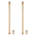 thumbnail image 1 of Uxcell Straight Pipe Lamp Stems Rod Kit, M10 200mm Rod with Nut, Gold 2 Set, 1 of 6
