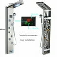 thumbnail image 5 of Senlesen Brushed Nickel Shower Panel Tower LED Rain Waterfall Massage System Body Tub Tap, 5 of 13