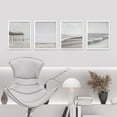 thumbnail image 2 of PixonSign Framed Wall Art, White Minimalist California Ocean Beach Seashore Pier Posters, Set of 4 Sea Landscape Wall Decor Prints, Nature Wilderness Wall Décor for Living Room - 8"x10" White, 2 of 5