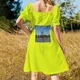 thumbnail image 5 of Vestido de manga corta Tide, ropa de fiesta, vestidos de noche para mujer, vestido femenino, 5 of 7