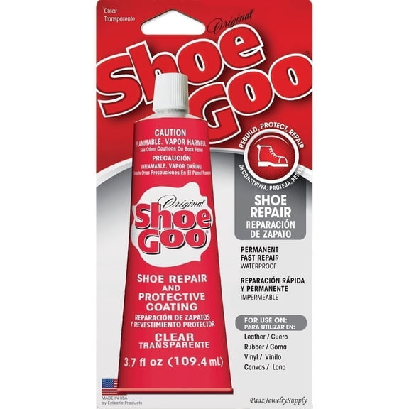 Shoe Goo Shoe Repair Adhesive Glue Clear (Pack of 2),3.7 oz