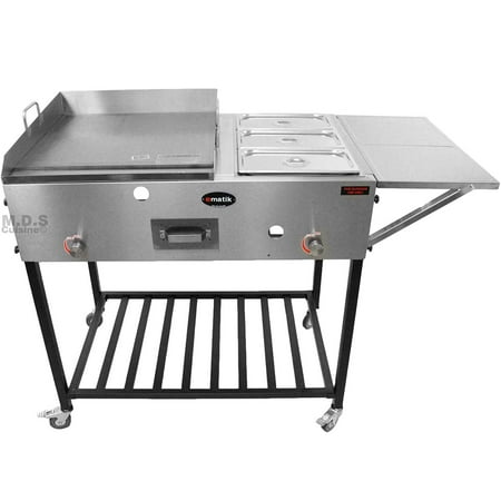 Griddle Tray - Ematik Taco Cart Food Catering Stainless Steel 24