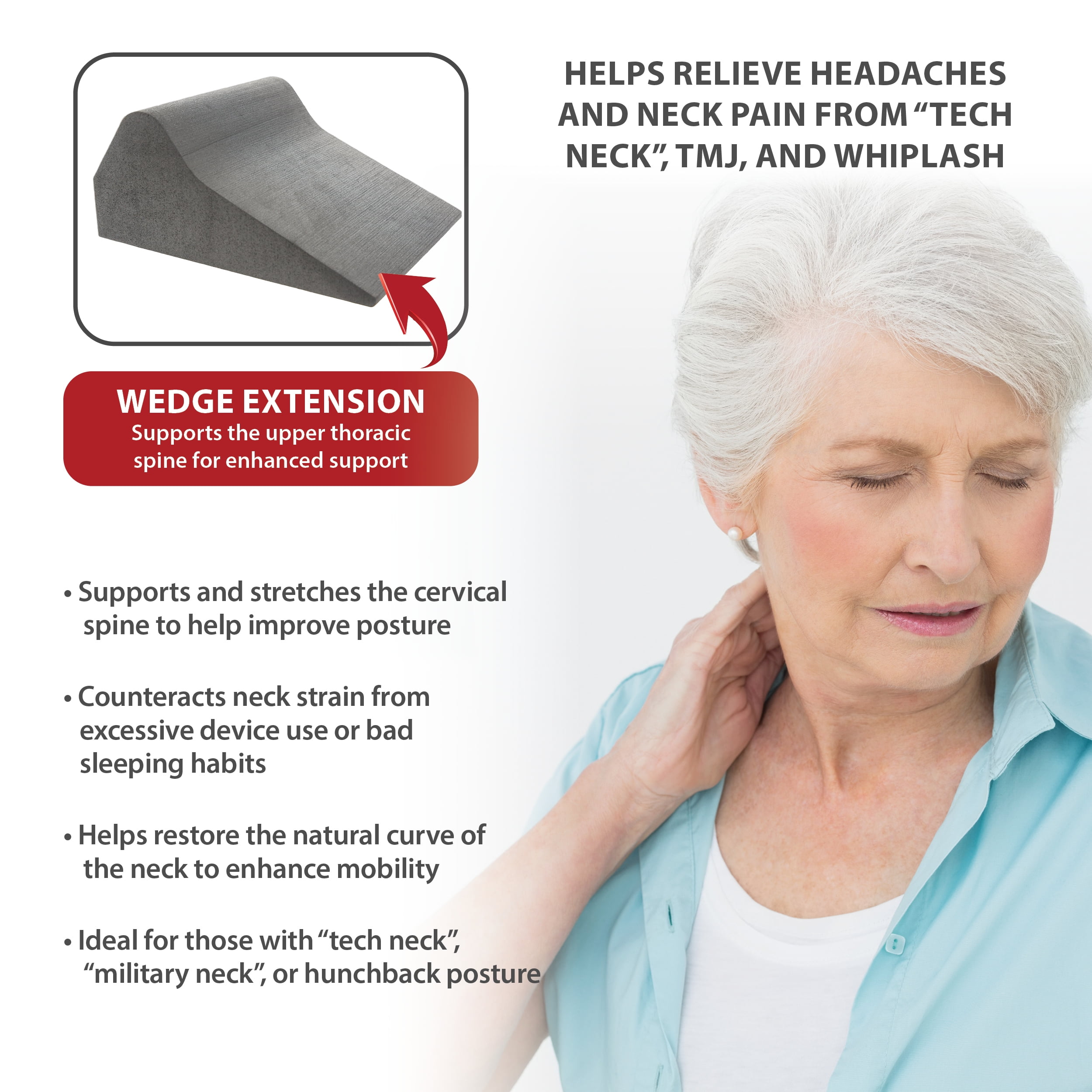Core Products Apex Premium Orthosis Cervical Traction Device – Neck & Shoulder Relaxer, Cervical Neck Stretcher for Spinal Health, Alignment & Posture Support with Comfort Ramp, Portable Design
