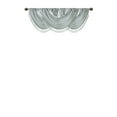 thumbnail image 2 of Madison Park Polyester Faux Silk Solid Waterfall Embellished Valance in Aqua, 2 of 5