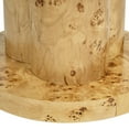 thumbnail image 4 of Jennifer Taylor Home Nebula 51" 5-6 Seater Round Burl Pillar Dining Table, Warm Natural Brown Burl Wood, 4 of 6