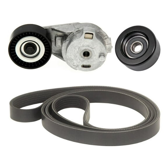 Serpentine Belt Drive Component Kit - Compatible with 2003 - 2006 Chevy Trailblazer 4.2L 6-Cylinder Gas 2004 2005