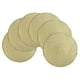 thumbnail image 1 of Juego de 6 manteles individuales SHACOS, redondos, con purpurina dorada, 38 cm, 1 of 8