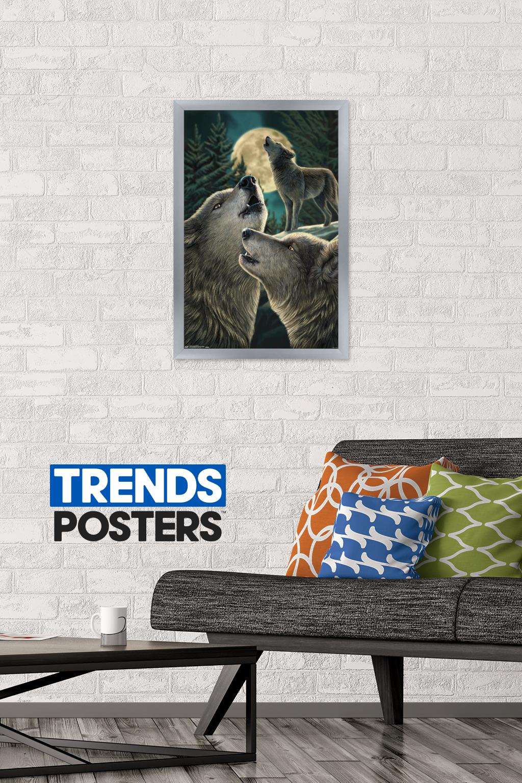 Lisa Parker - Wolf Song Wall Poster, 14.725" x 22.375", Framed