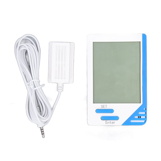 Pantalla de temperatura para interiores y exteriores Sensor de temperatura y humedad Termómetro para interiores y exteriores Higrómetro Pantalla digital Monitor de temperatura ANGGREK Otros