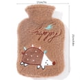 thumbnail image 2 of JeashCHAT Hot Water Bottle Hot Water Bag Plush Jacket Cartoon Warm Water Bag Set Plush Warm Gloves Children's Autumn And Winter Warmth, 2 of 6