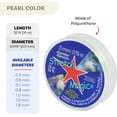 thumbnail image 4 of (1 pack) Stretch Magic Elastic Beading Cord - Pearl Color, 0.5mm in Diameter, 10-Meter (32 ft) - Easy to Knot, Strong & Stretchy String for Making Beaded Jewelry, 4 of 9