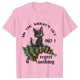 thumbnail image 5 of Camisetas con estampado de gato para mujer, ropa divertida de Navidad para amantes de los gatos, 5 of 5