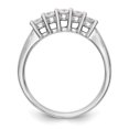 thumbnail image 2 of 14K White Gold Ring Band Wedding Diamond Lab Grown Round, Size 8, 2 of 8