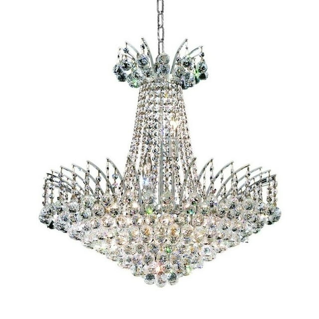 Elegant Lighting Victoria 24" 11 Light Elements Crystal Chandelier