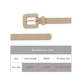 thumbnail image 4 of INSPIRE CHIC Womens 0.8" Width Textured Belts, Fashion Causal Faux Leather Waistband for Jeans Pants Dresses 44.1x0.8"(LxW) Khaki, 4 of 6
