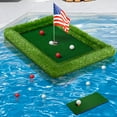 thumbnail image 5 of Floating Golf Green for Pool, Various Sizes (35"x24"/47"x35"/63"x47") to Suit Your Needs, Floating Chipping Green-Ideal for 2-4 Golfers Competing and Improving Skills in Outdoor and Pool Games
‎‎, 5 of 6