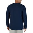thumbnail image 3 of Eddie Bauer Men's Thermal Shirt Fleece Pants Lounge 2 Pc Set, Navy/Gray Medium, 3 of 5