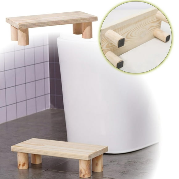 Riforla Marchepied en Bois Petit Marchepied de Chevet Marchepied de Douche Marchepied Marchepied de Salle de Bain Marchepied à Pied Carré Camping Pot Repose-Pieds en Bois Enfant Marchepied Simple Chaise Pliante Noir