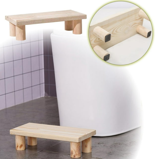Wooden Stool Small Bedside Step Stool Shower Stool Stool Bathroom Stool Square Foot Stool Camping Potty Wood Footstool Child Stool