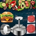 thumbnail image 2 of <p>Stainless Steel Burger Press, Easy Cleaning Efficient Manual Durable Professional Grill Press  For Vegetables For Burgers For Cooking</p>, 2 of 7