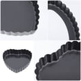 thumbnail image 6 of 2 Pcs Baking Pan Heat-resistant Oven Tray Metal Heart Shaped Cake Pans Egg Tarts for Kitchen Flat Skillet, 6 of 6