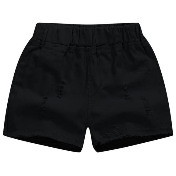 Lopecy-Sta Girls' Shorts - Denim Jean Short - Distressed Denim Acid Washed Jean Shorts for Girls (3-14Y)