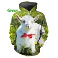 thumbnail image 3 of Sudadera con capucha con estampado de ovejas divertidas y personalidad para hombre, moda informal, unisex, estampado 3D de animales, sudaderas gráficas, tops, 3 of 5