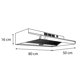 thumbnail image 2 of Campana Sanaire FM 80cm Gris de pared SANAIRE FM80GM, 2 of 4