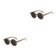 thumbnail image 2 of Sonducket Gafas de sol ópticas redondas Gafas de bebé Color facial con marco de forma redonda Accesorios de ropa a juego Marrón moca Marrón moca 2piezas Sonducket CBP384871, 2 of 6