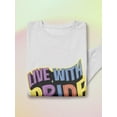 thumbnail image 3 of Live With Pride Colorful Banner Sweatshirt Women -Smartprints Designs, Female x-Large, 3 of 4