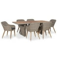 thumbnail image 1 of vidaXL 7 Piece Outdoor Dining Set with Cushions Poly Rattan, 1 of 5