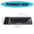 thumbnail image 5 of 85Keys Foldable Flexible Keyboards Gaming Keyboards Rolls-up Silents Soft Keyboards, 5 of 8