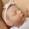thumbnail image 2 of Muñeca de arte de 49CM, bebé realista Reborn, niño pequeño realista, bebé durmiente para regalo de niños Ehuebsd libre de BPA, 2 of 4