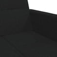 thumbnail image 5 of vidaXL 2-Seater Sofa Bed with Footstool Black Fabric, 5 of 10