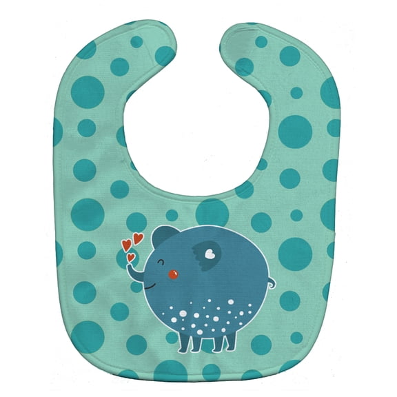 Blue Elephant Baby Bib