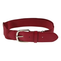 SKISUNO Baseball Belt Pu Alloy Dark Red For Baseball Players 1Set