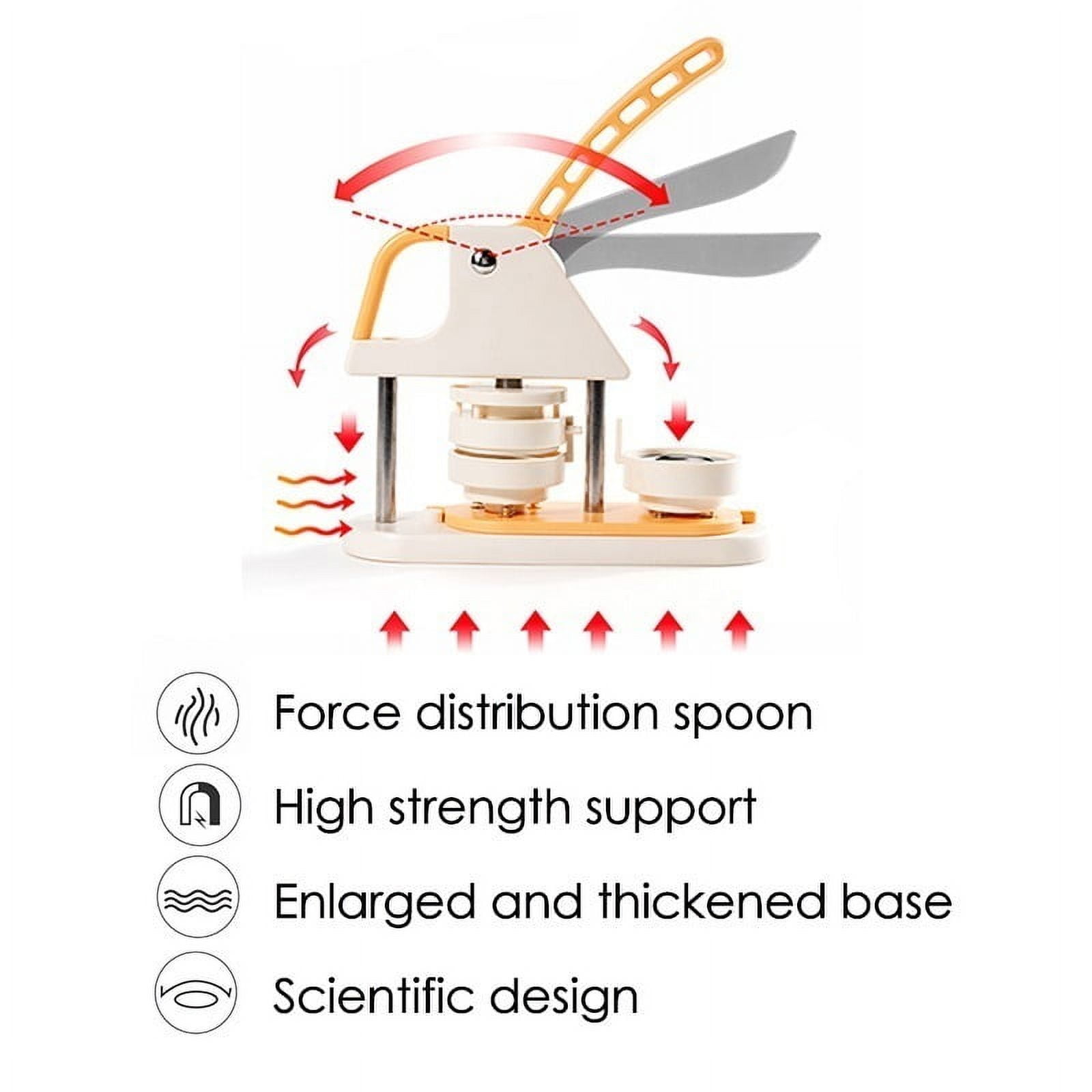 Rotating Type Button Badge Maker Machine 25mm DIY Pin Button Making Set 100Set Badge Button Parts ,Beginner-Friendly
