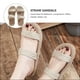 thumbnail image 5 of BRIGHTFUFU 1 par de paja tejida cáñamo sandalias sandalias de paja zapatillas de playa para mujeres, 5 of 7