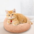 thumbnail image 4 of Round Small Dog Bed with Raised Rim - Comfortable Nest Bed Size 11.81 Inches (Rose Gold), 4 of 5