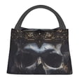 thumbnail image 1 of Disketp Royal Skull With Golden Crown Bolsa Térmica Estampada, Bolsa Térmica Aislante para Almuerzo, Playa y Campamento, 1 of 6