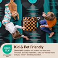 thumbnail image 4 of Design&I 2'x3' Ultra Soft Door Mat, Classic Record Album With Electric Teal Accents And Black Circle None Fluffy Washable Easy Care Indoor rug for Bedside Entryway, 4 of 7